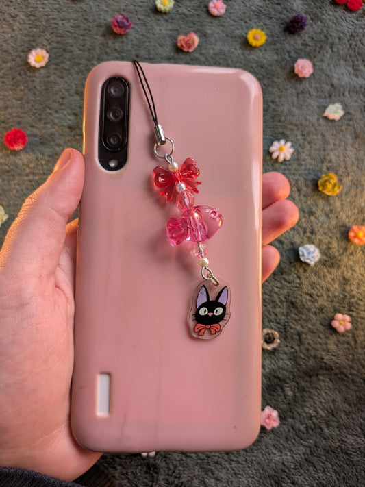 Jiji shrink plastic beaded phone charm
