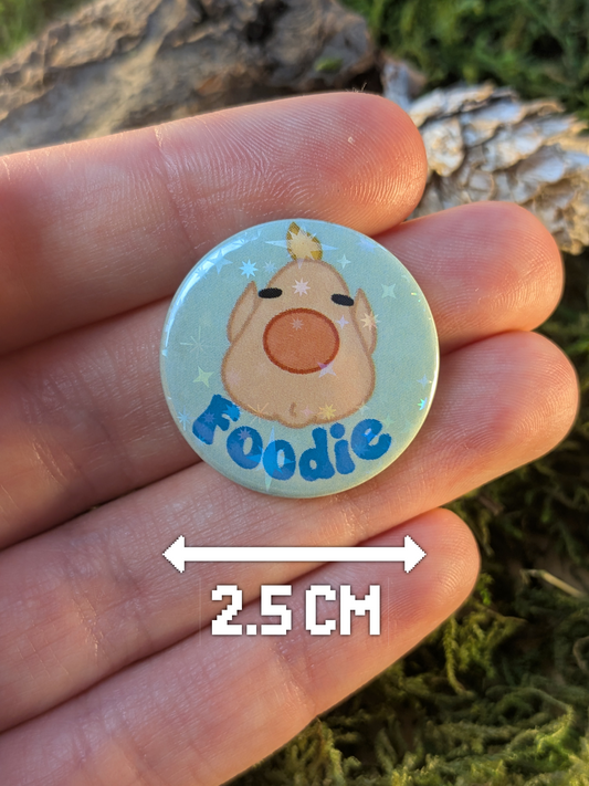 "Foodie" 25mm pin badge