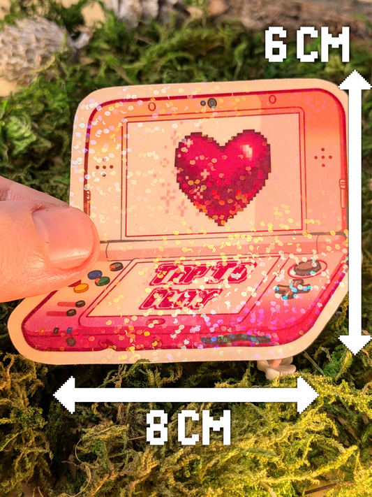 LGBT+ lesbian 3DS holo sticker