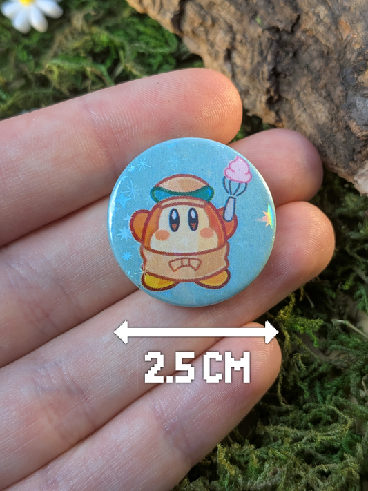 "Lets bake!" 25mm pin badge