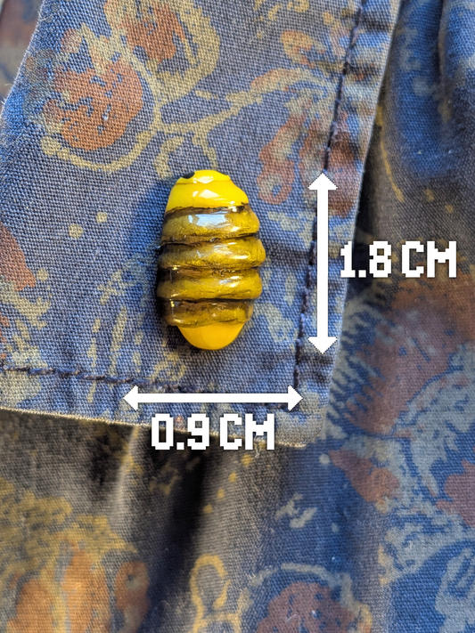 Rubber ducky isopod pin badge