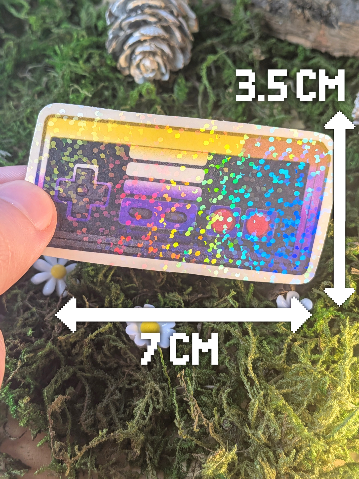 LGBT+ non-binary NES holo sticker