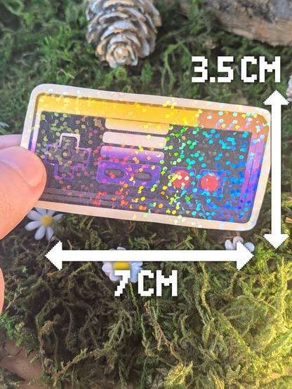 LGBT+ non-binary NES holo sticker