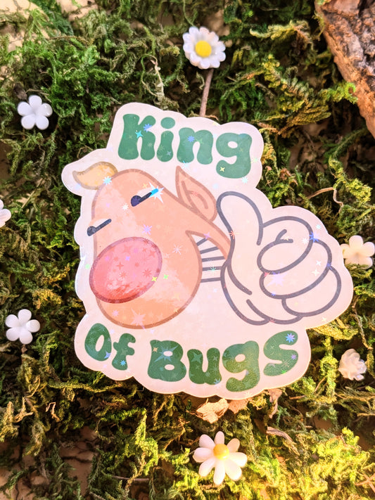 King of Bugs holo sticker