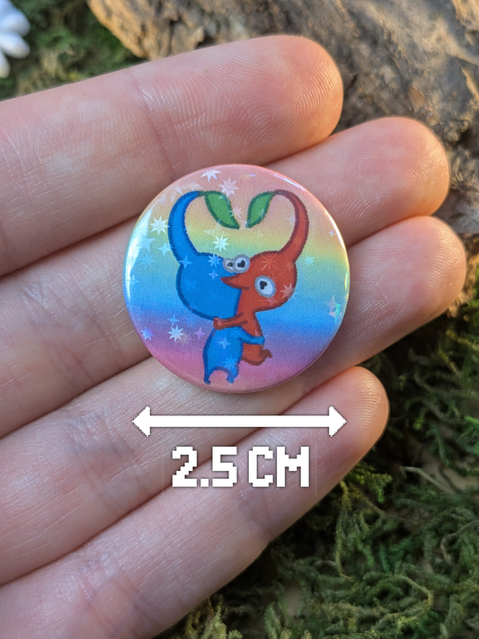 "Love wins" rainbow 25mm pin badge