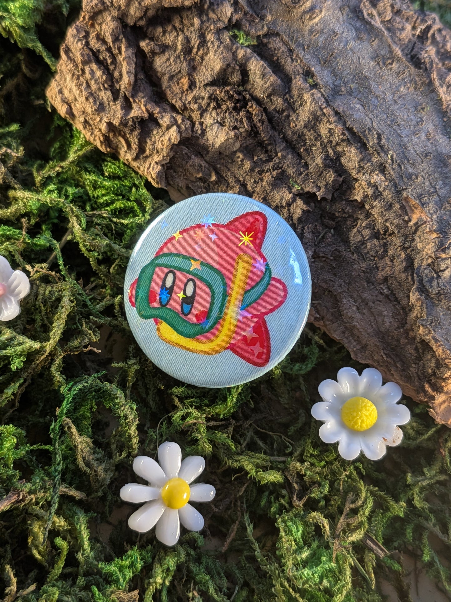 "Swimming fast" 25mm pin badge