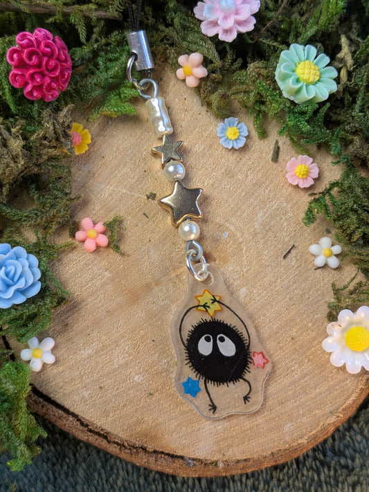 Susuwatari Soot sprite phone charm