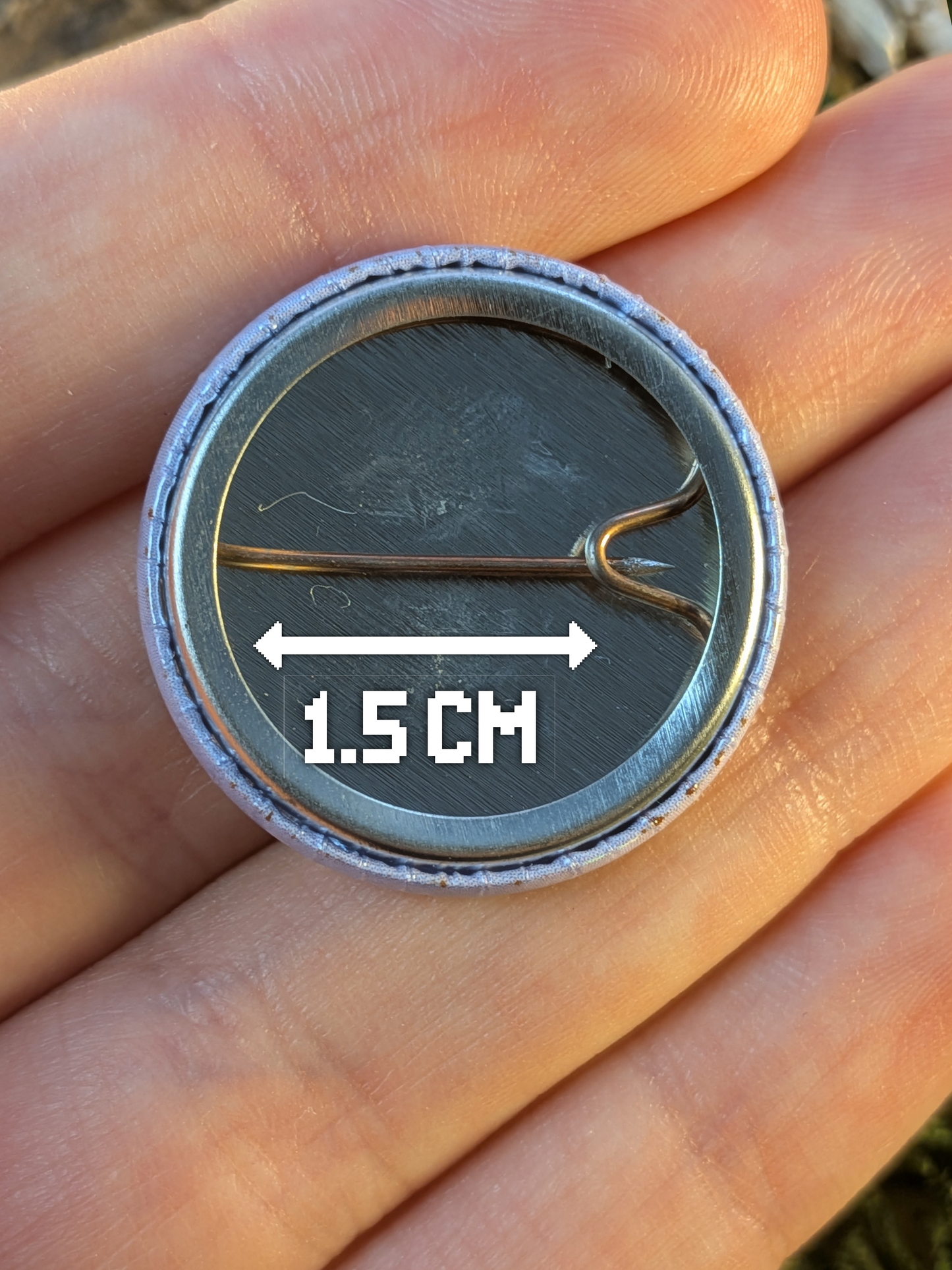 Heavy lifting 25mm pin badge