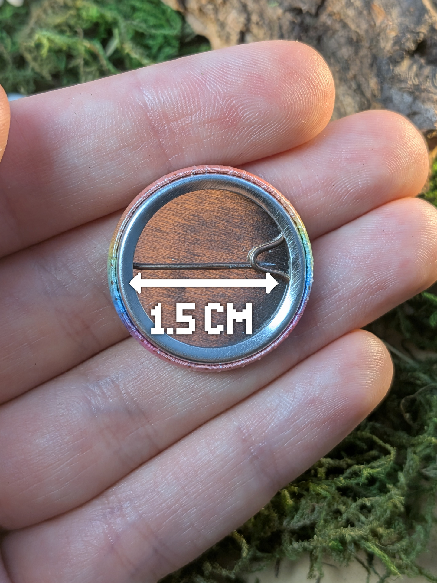 "Love wins" rainbow 25mm pin badge