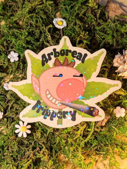 Arboreal Frippery holo sticker