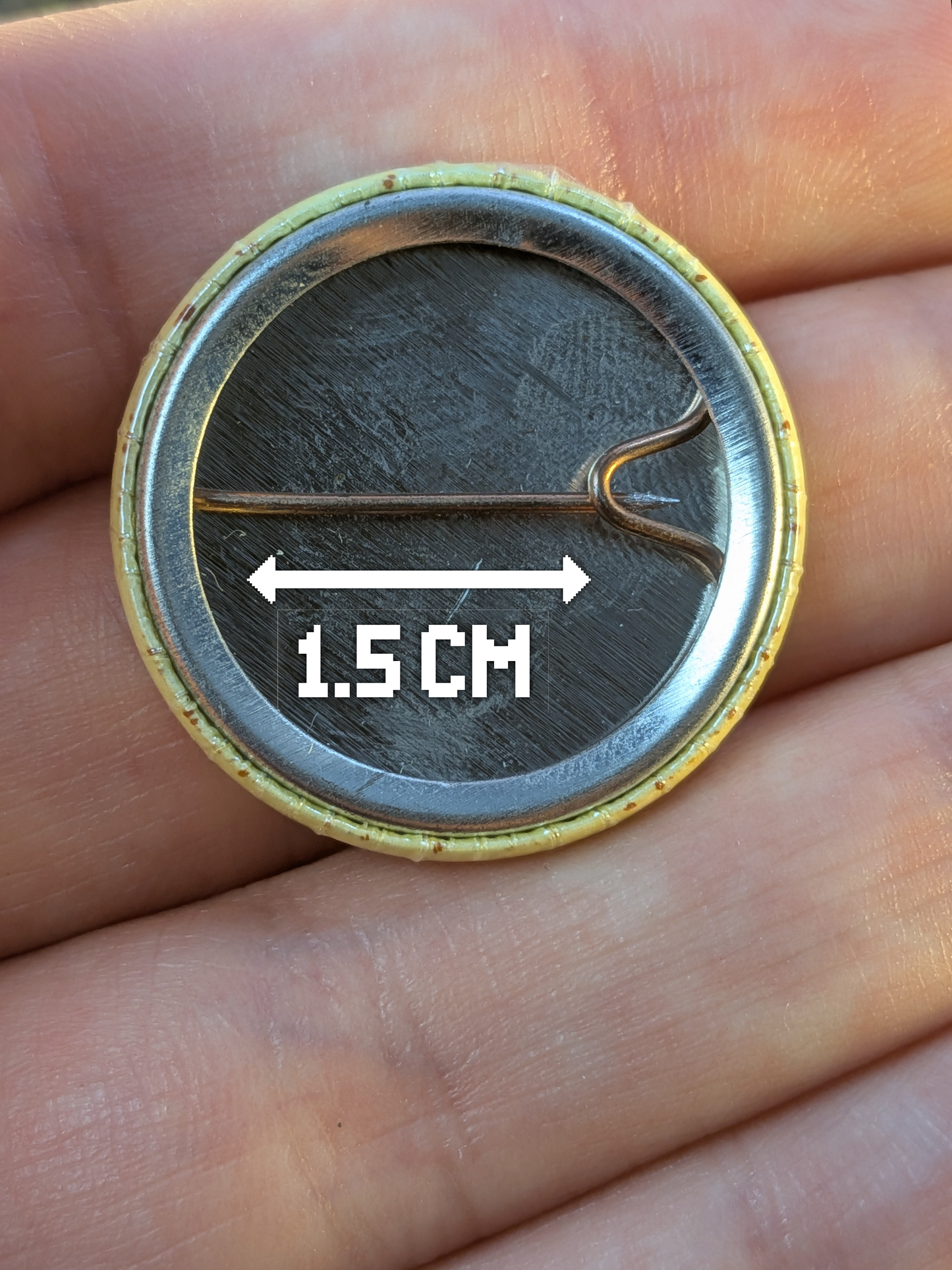 Shiny rock 25mm pin badge