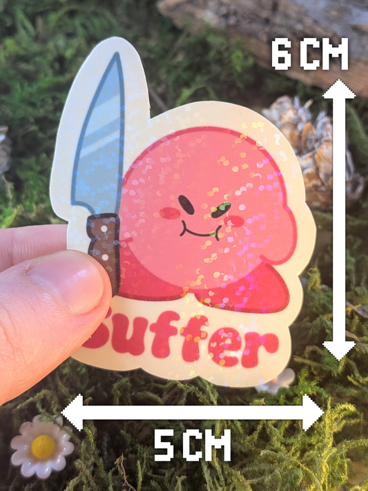 Suffer. Holo sticker