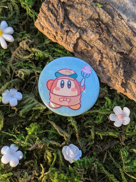 "Lets bake!" 25mm pin badge