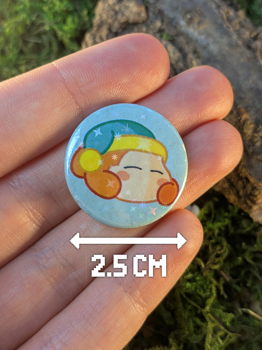 "Nap time" 25mm pin badge