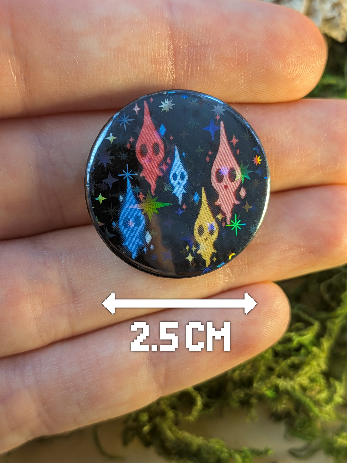 Ghosts 25mm pin badge