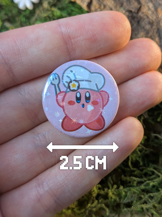 "Lets bake!" 25mm pin badge