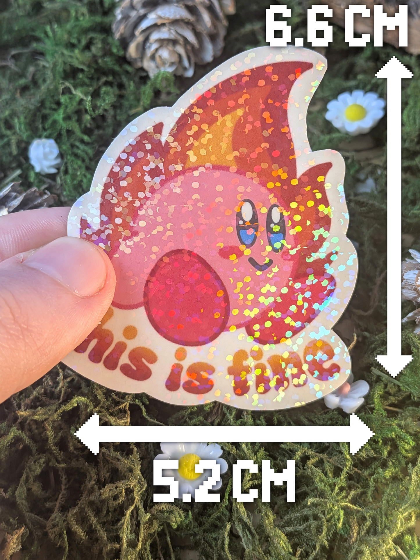 This is fine! Holo sticker