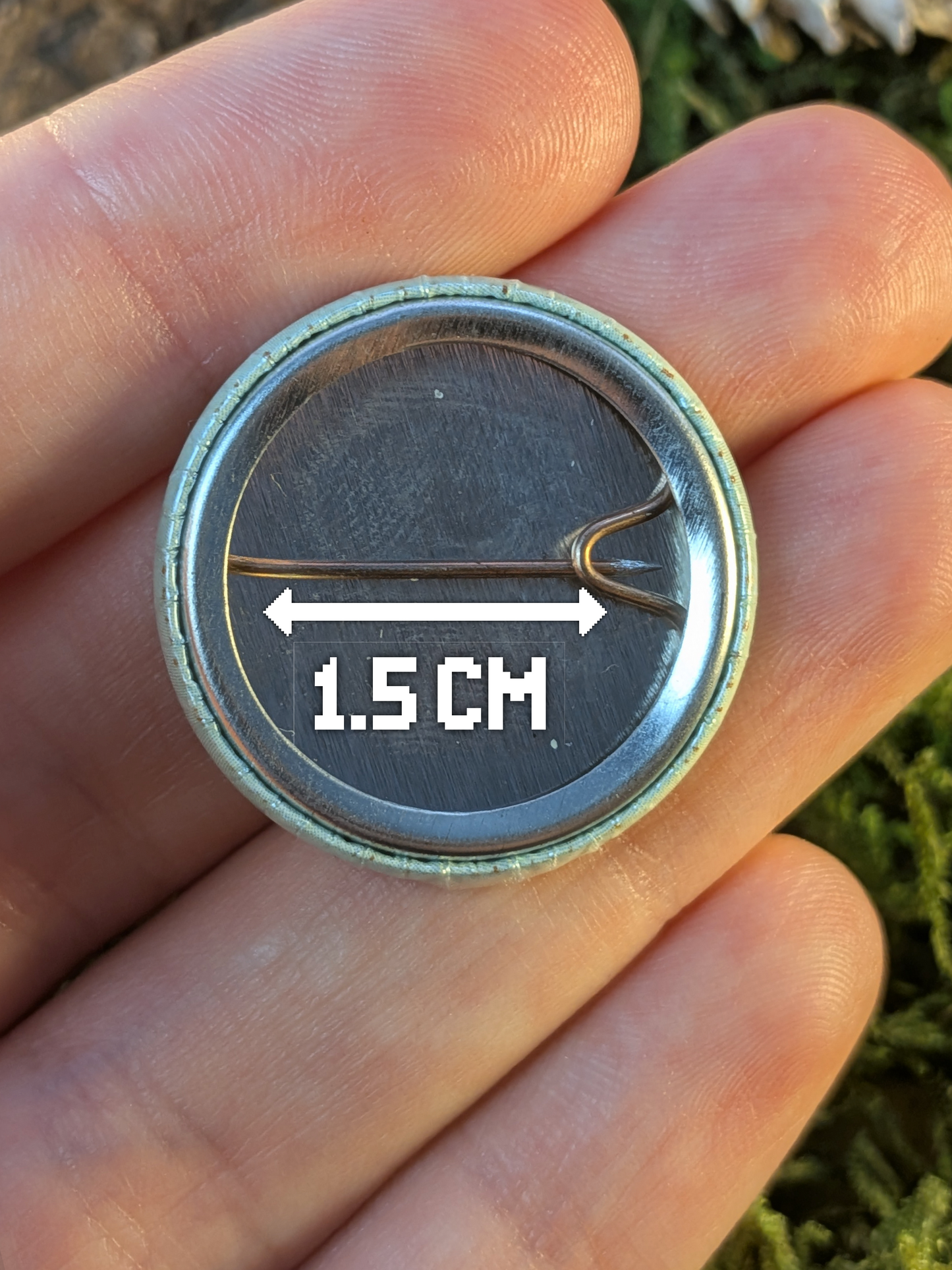 Brave Captain 25mm pin badge