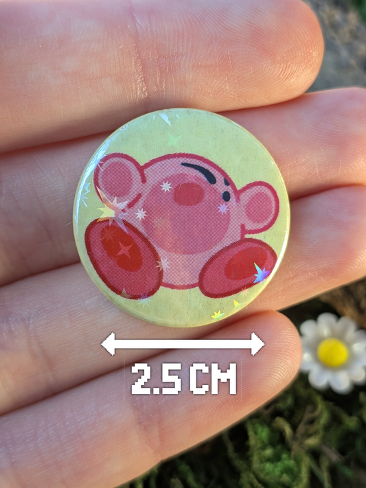 Nailed the landing! 25mm pin badge