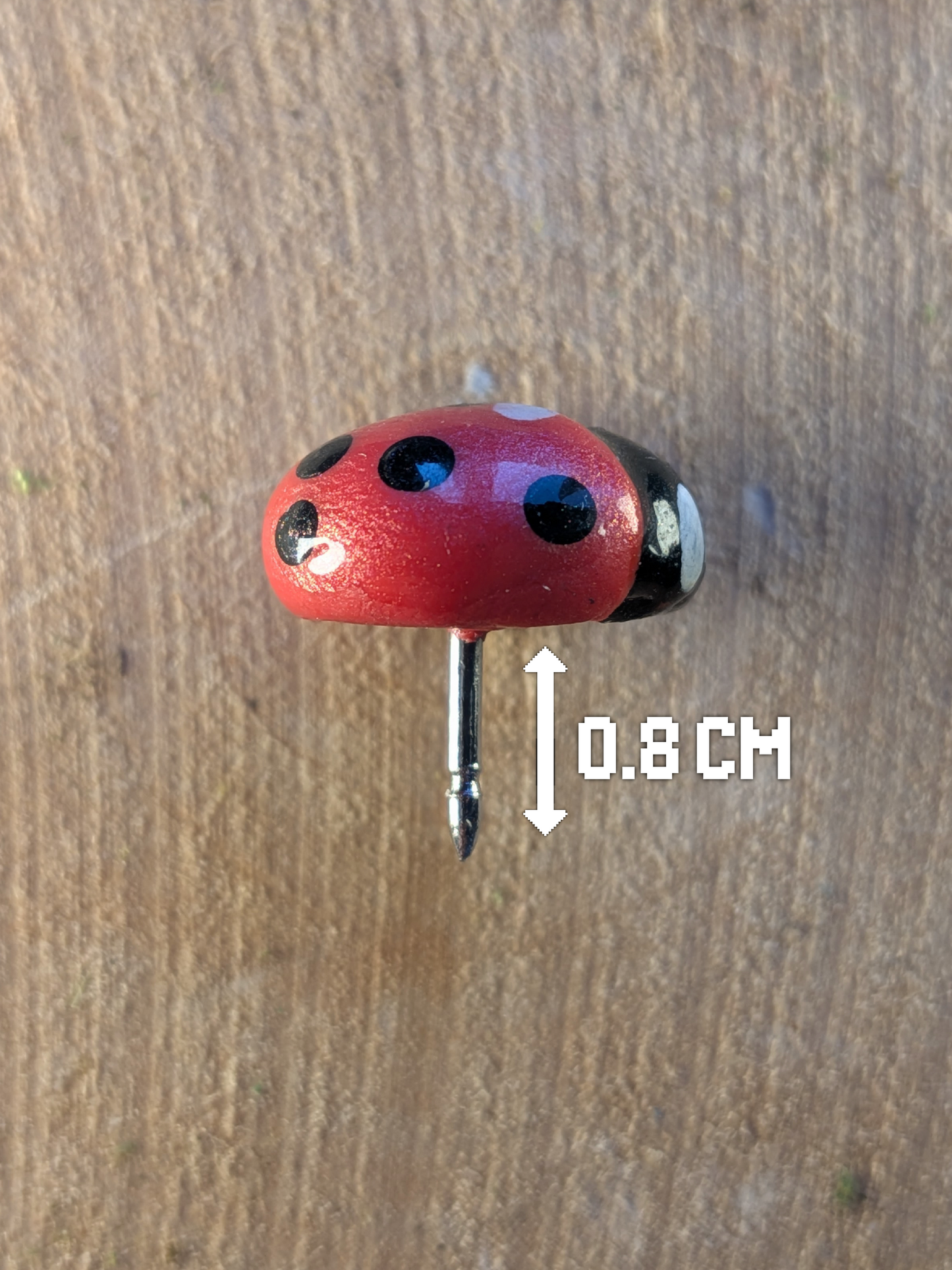Ladybird pin badge