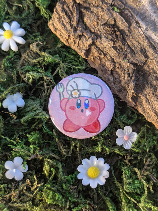 "Lets bake!" 25mm pin badge