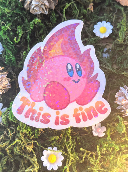 This is fine! Holo sticker
