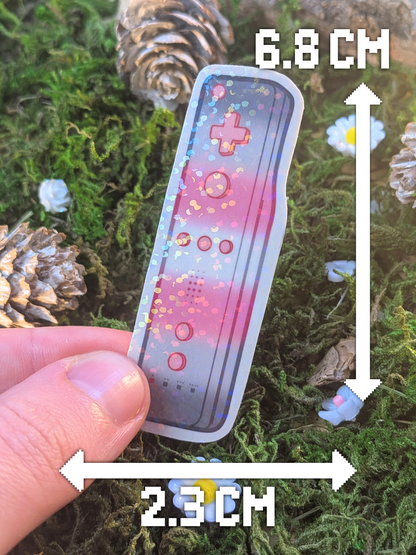 LGBT+ demigirl wiimote holo sticker
