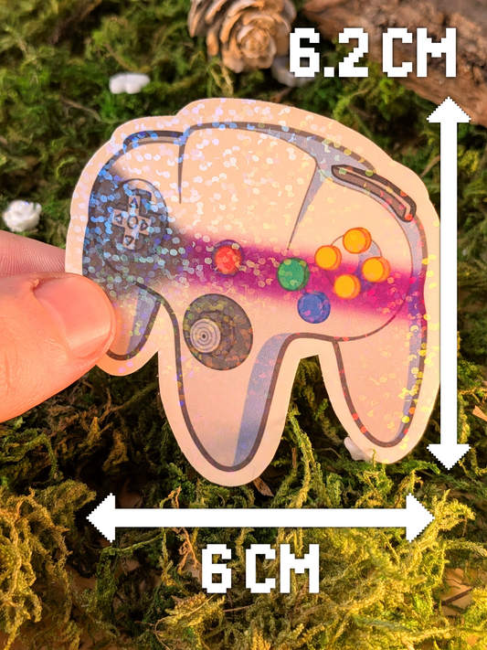 LGBT+ demisexual N64 holo sticker