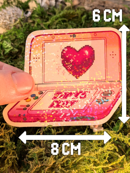 LGBT+ lesbian 3DS holo sticker