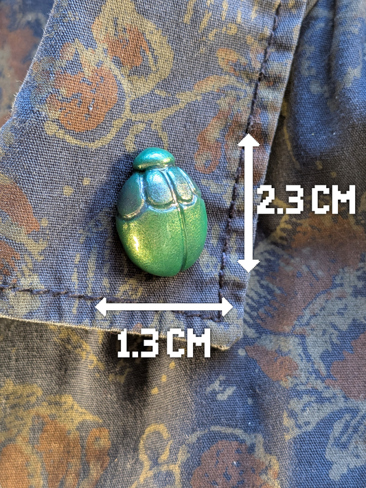 Jewel beetle pin badge