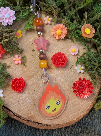 Calcifer phone charm