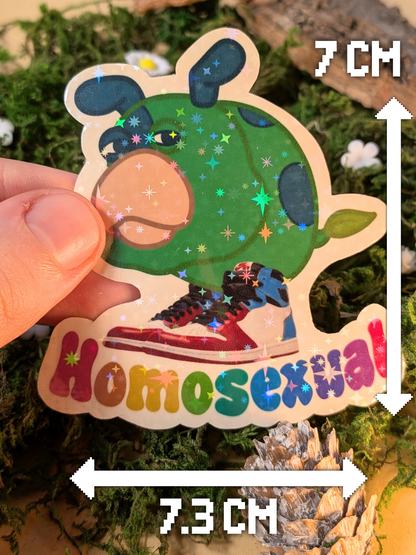 Homosexual Moss holo sticker
