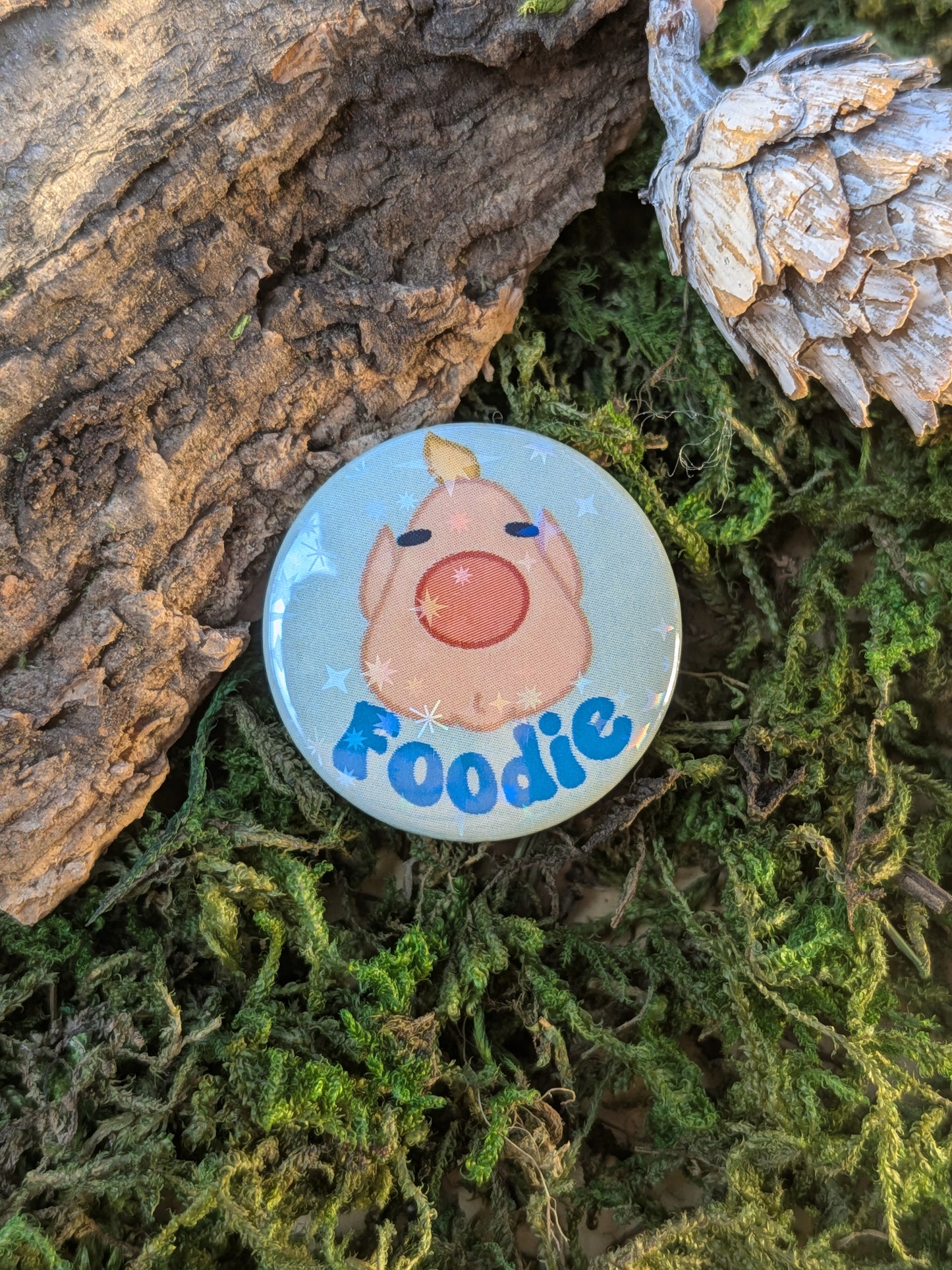 "Foodie" 25mm pin badge