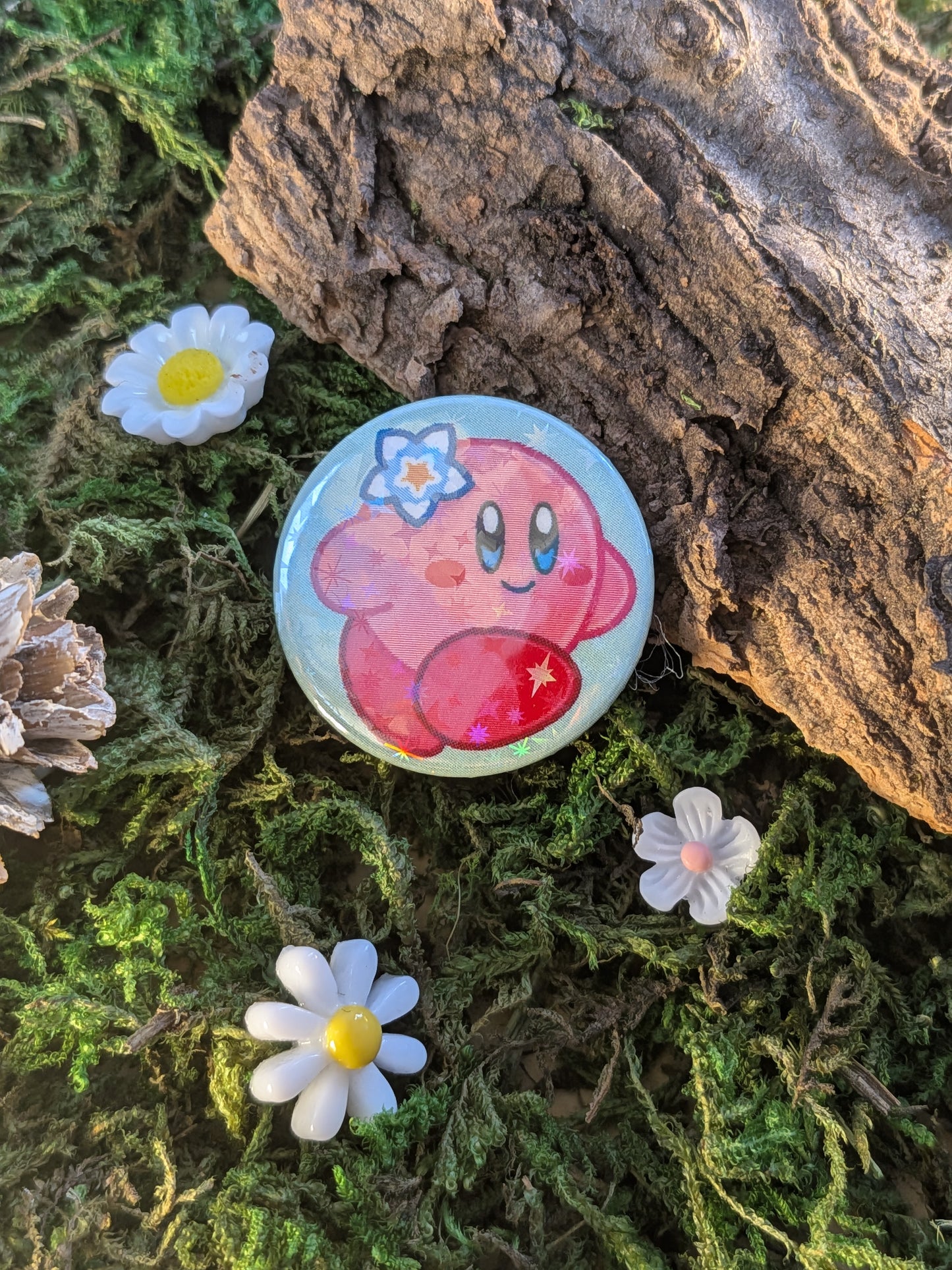Just a lil flower guy 25mm pin badge