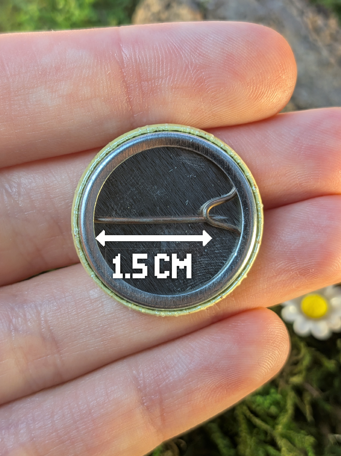 Nailed the landing! 25mm pin badge