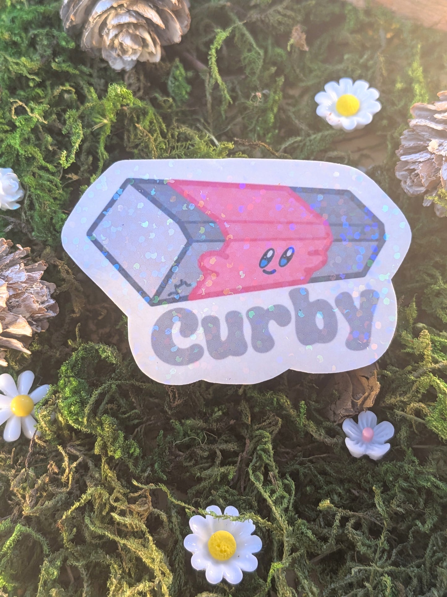 Curb stone holo sticker