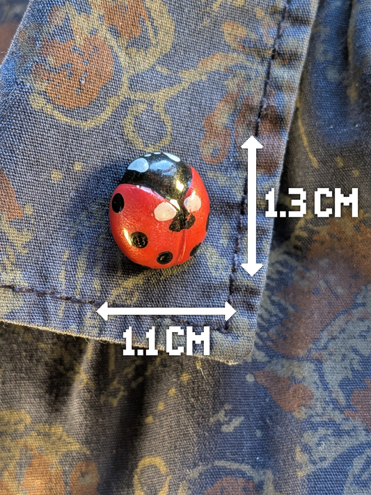 Ladybird pin badge