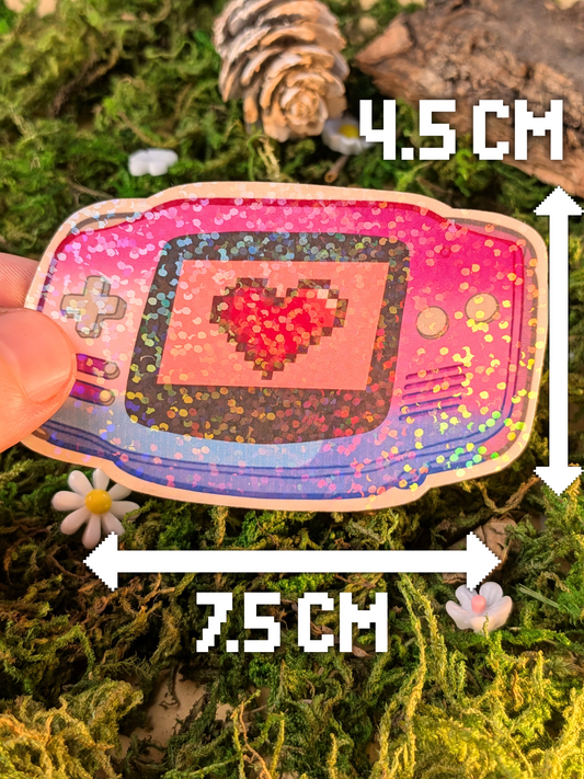 LGBT+ bisexual GameBoy advance holo sticker