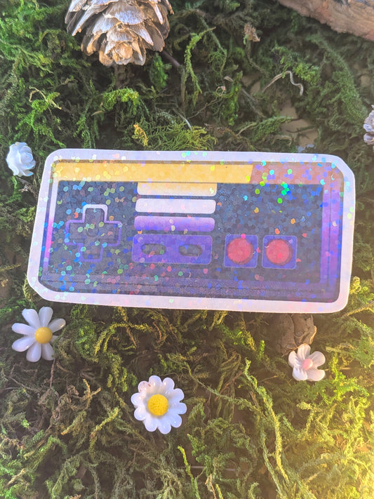 LGBT+ non-binary NES holo sticker