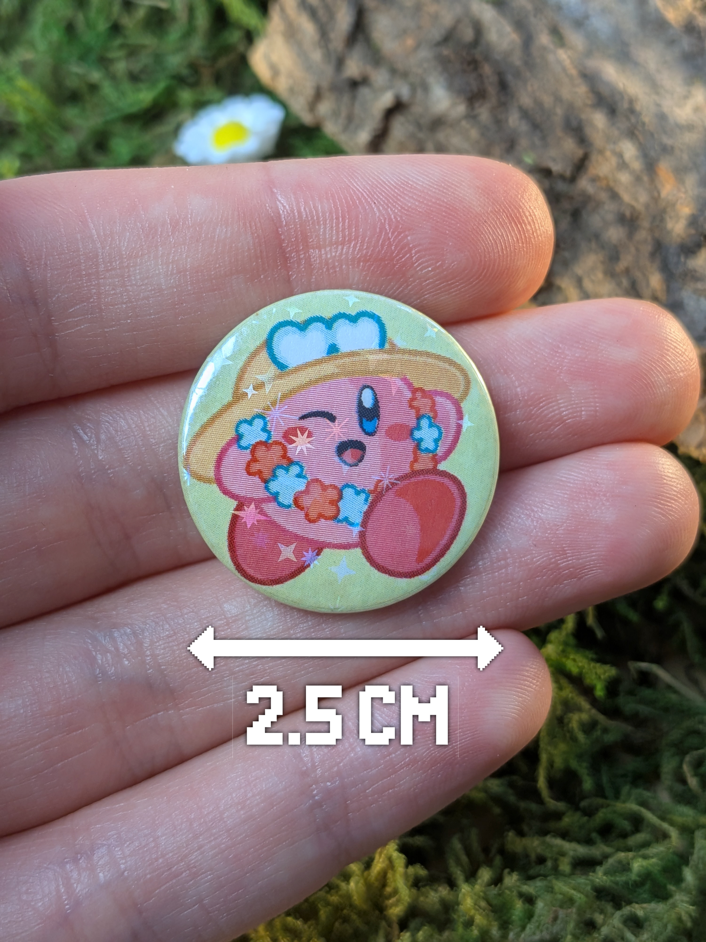 "Sunny days" 25mm pin badge