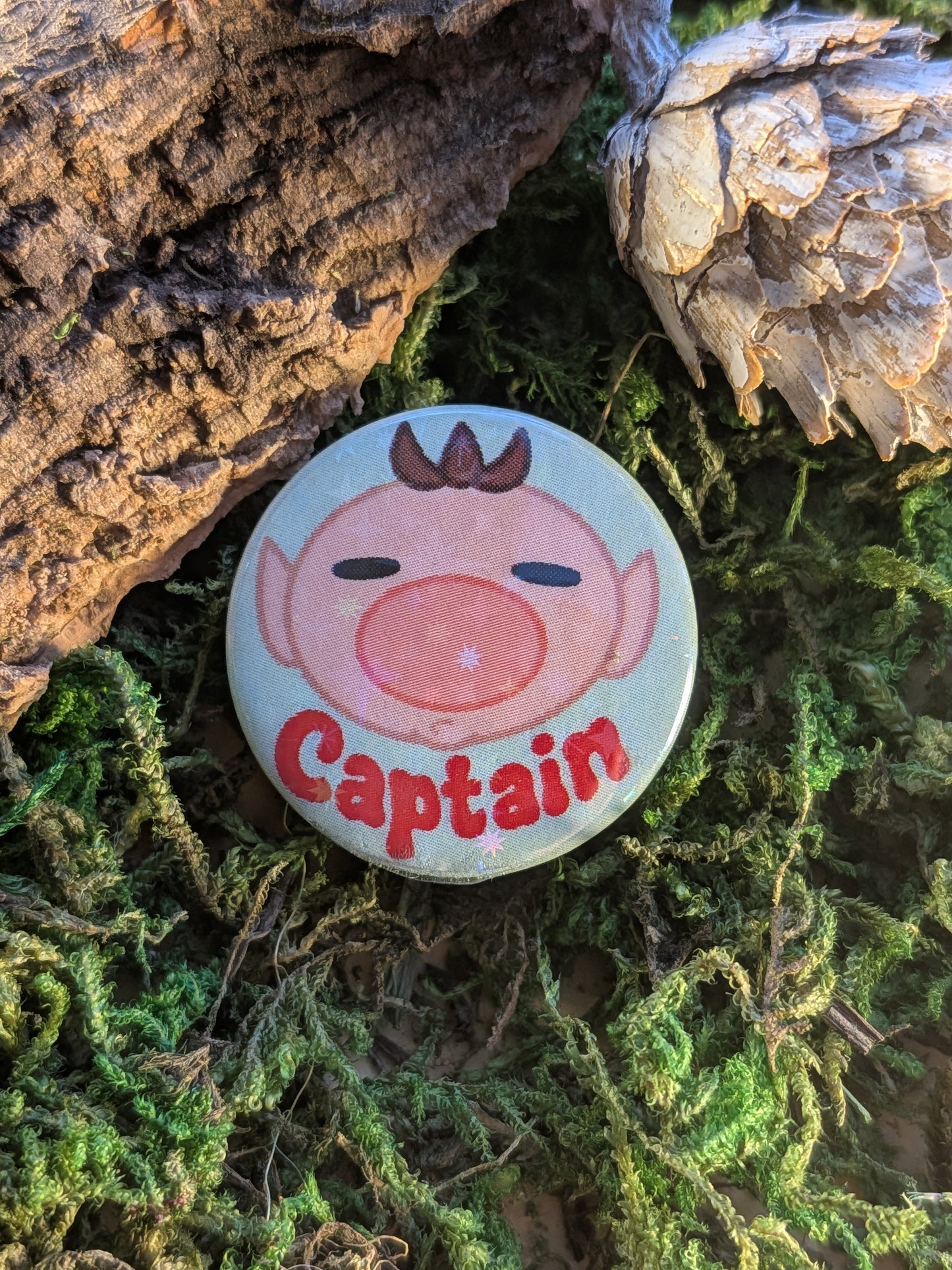 Brave Captain 25mm pin badge