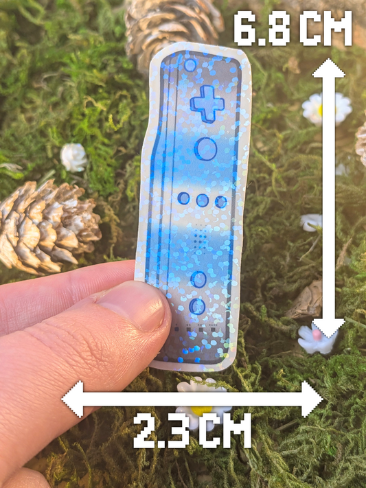 LGBT+ demiboy wiimote holo sticker