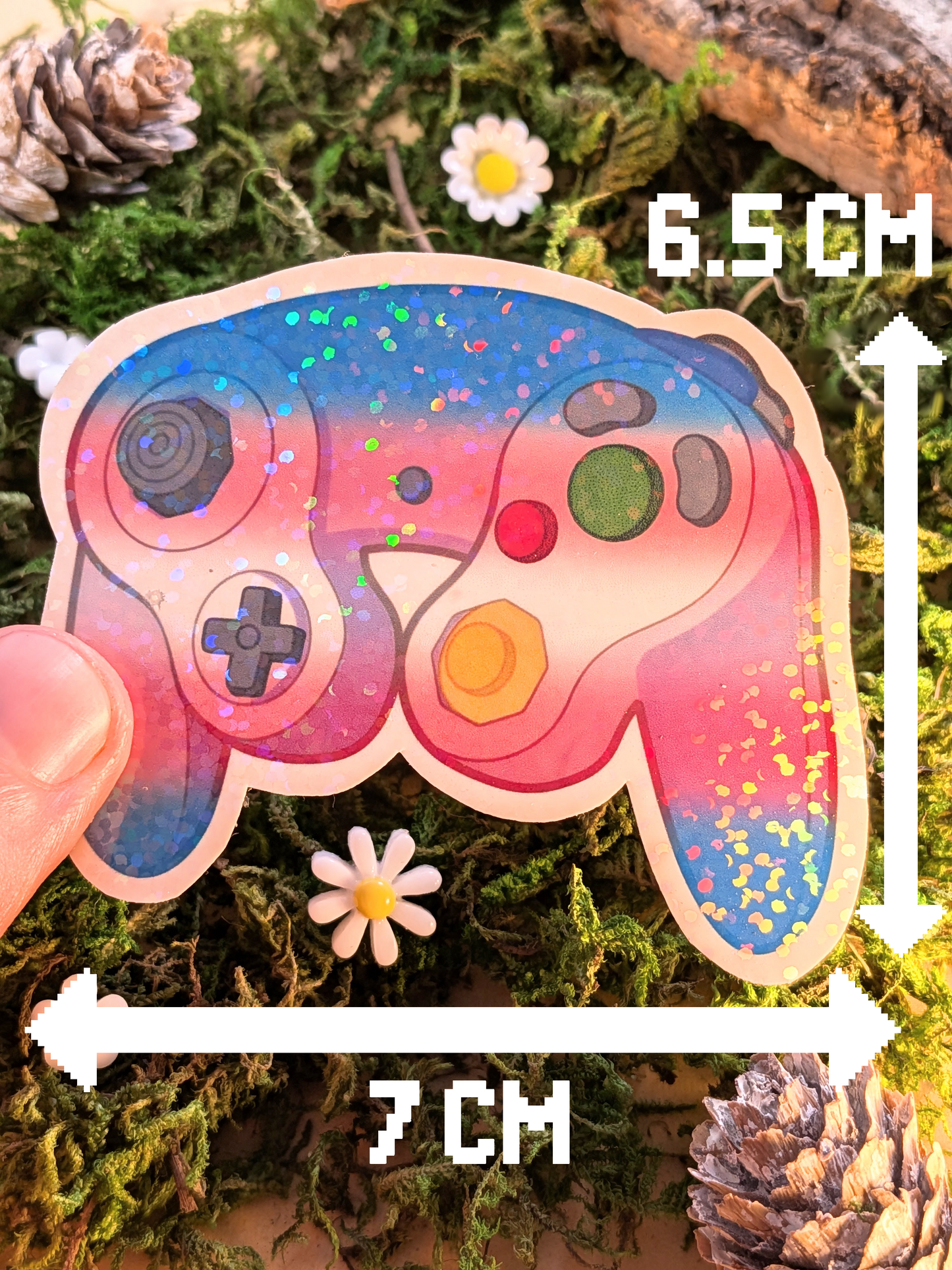 LGBT+ transgender GameCube holo sticker