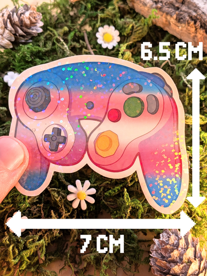 LGBT+ transgender GameCube holo sticker