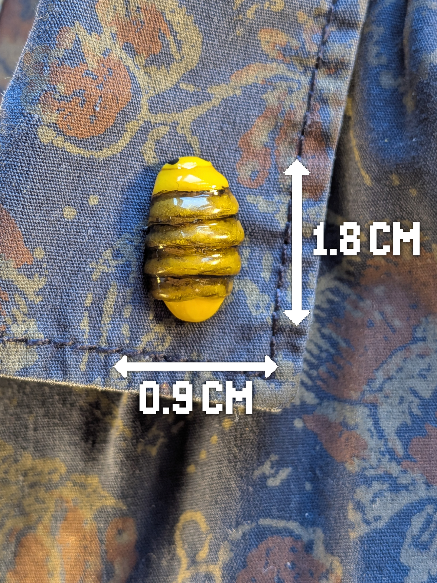 Rubber ducky isopod pin badge