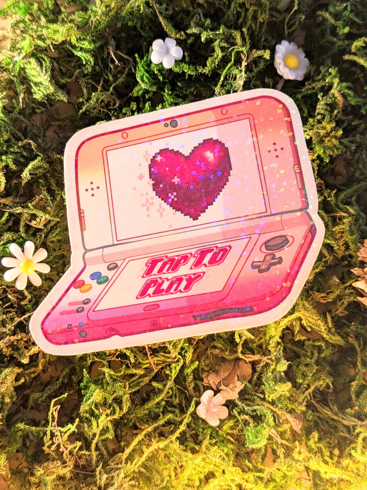 LGBT+ lesbian 3DS holo sticker