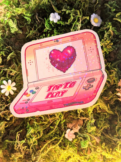 LGBT+ lesbian 3DS holo sticker