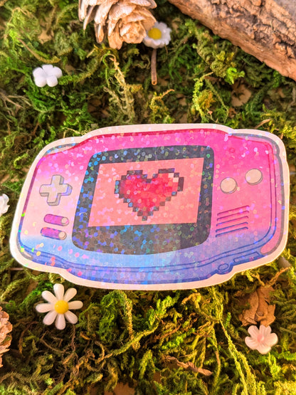 LGBT+ bisexual GameBoy advance holo sticker